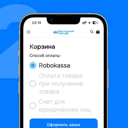 В качестве способа оплаты выберите «Робокасса»