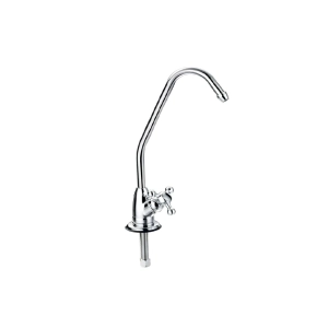 Кран 7,5 см с керамическим переключателем - silver (F-06-2BC-L SILVER 1/4