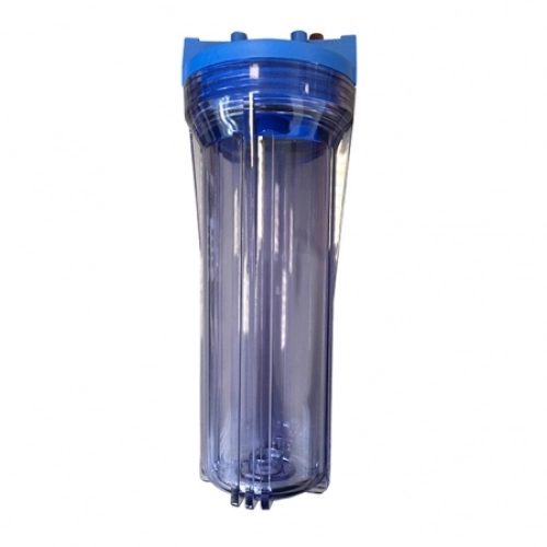 Корпус фильтра C889-BR-12-PR-BN (прозрачная колба, вход 1/2", упаковка пакет)