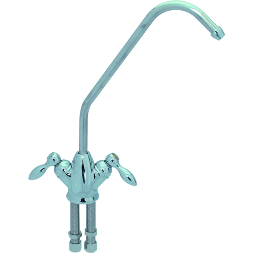 Кран чистой воды, NatureWater D-09 (Silver,двойной,капелька)